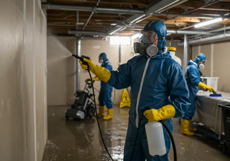 Basement Sanitization and Antimicrobial Treatment process in Imbery, PR