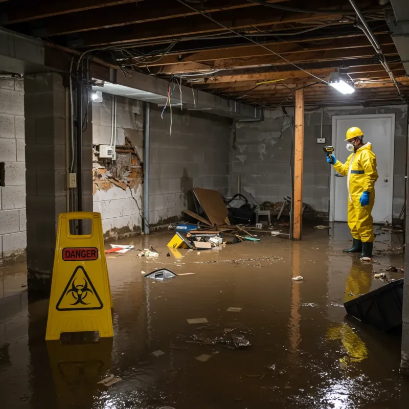 Flooded Basement Electrical Hazard in Imbery, PR Property